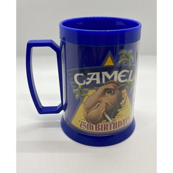 Camel 75th Birthday Plastic Mug - Joe Camel 1988 - Picture 1 of 3